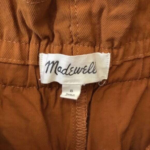 Madewell Gold Dunaway Paperbag Pants - Picture 12 of 14